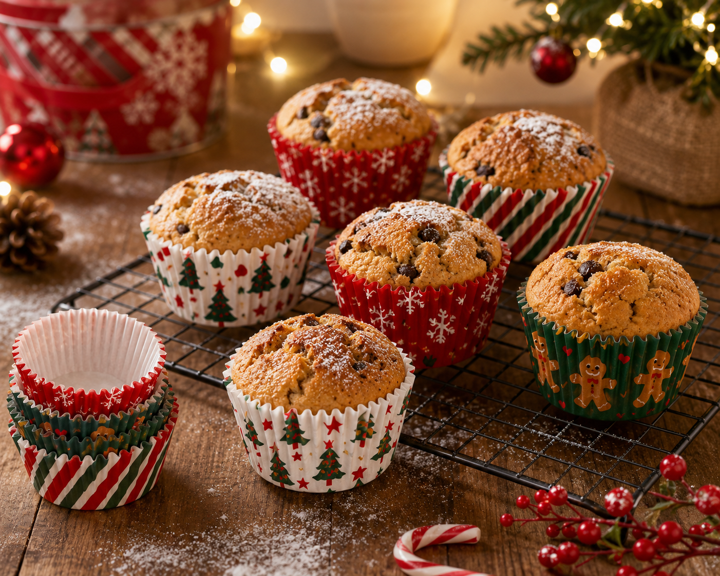 Christmas Baking Cups – 6 Festive Holiday Designs