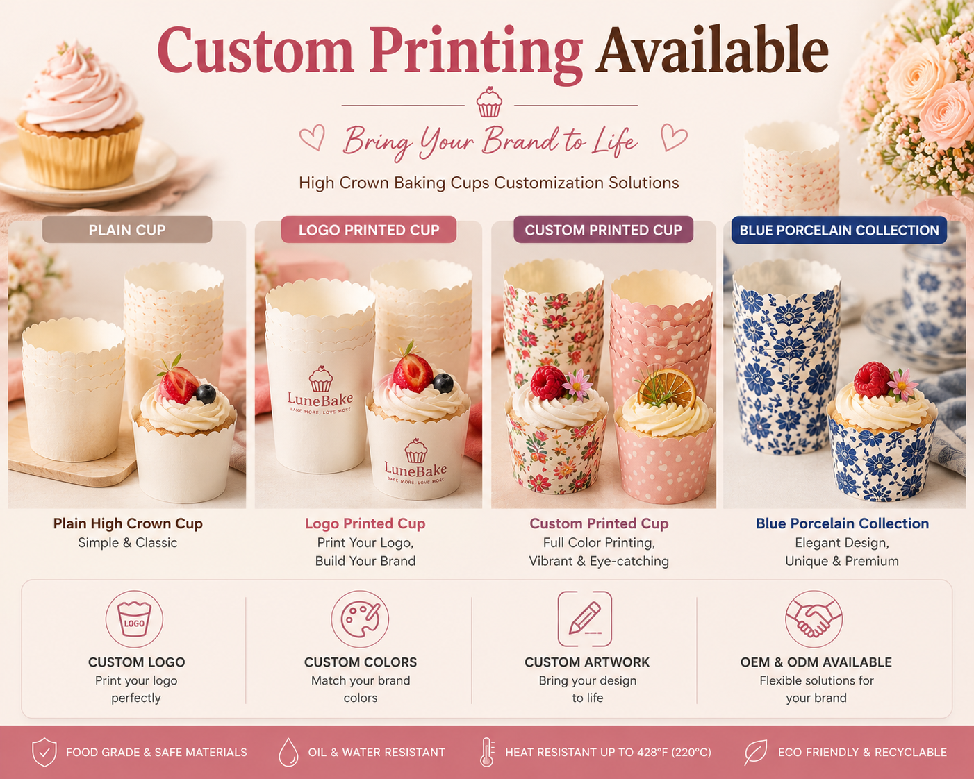 Custom Printing Solutions for Baking Cups