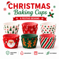 Christmas Baking Cups – 6 Festive Holiday Designs