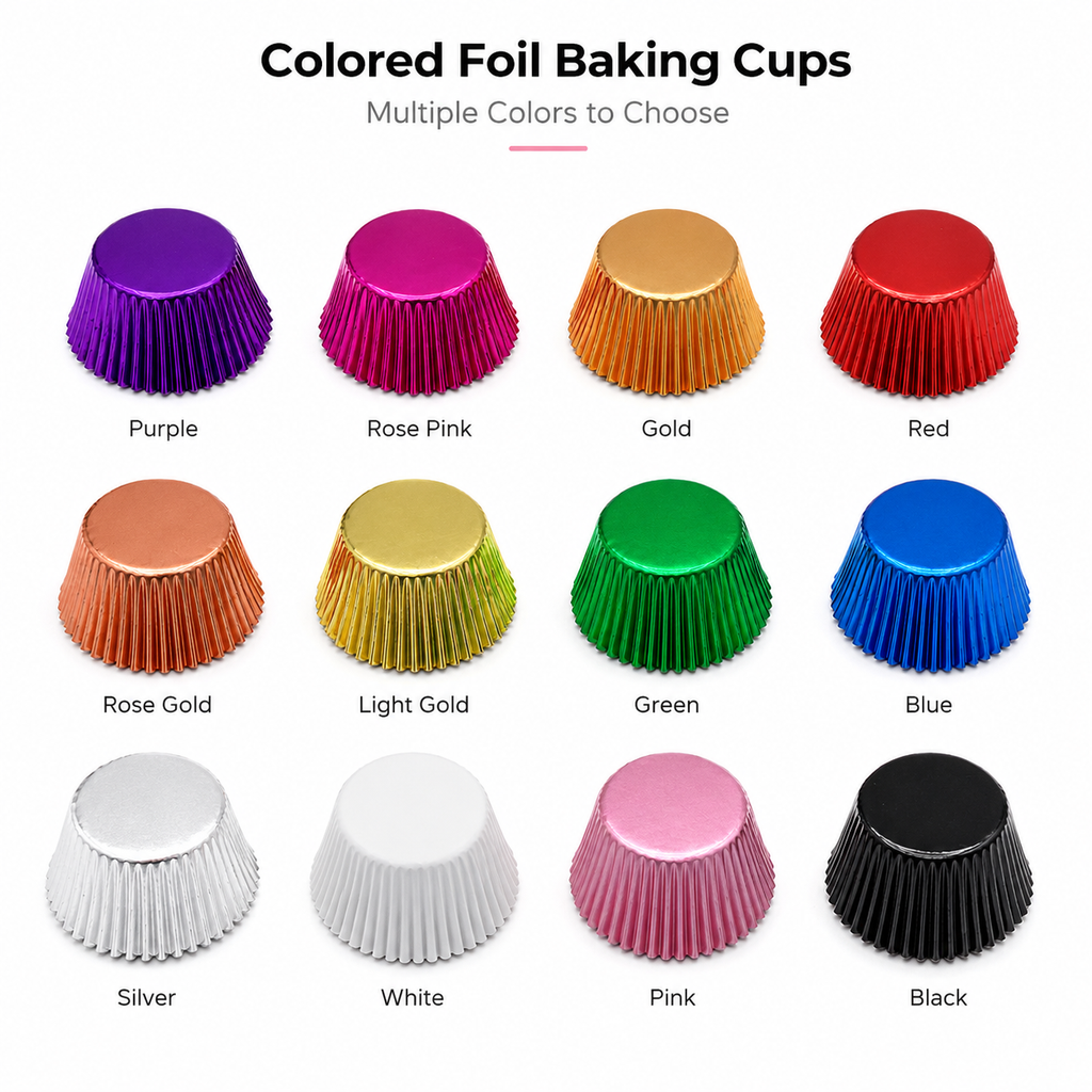 Colored Foil Baking Cups