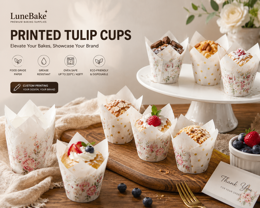 Printed Tulip Baking Cups