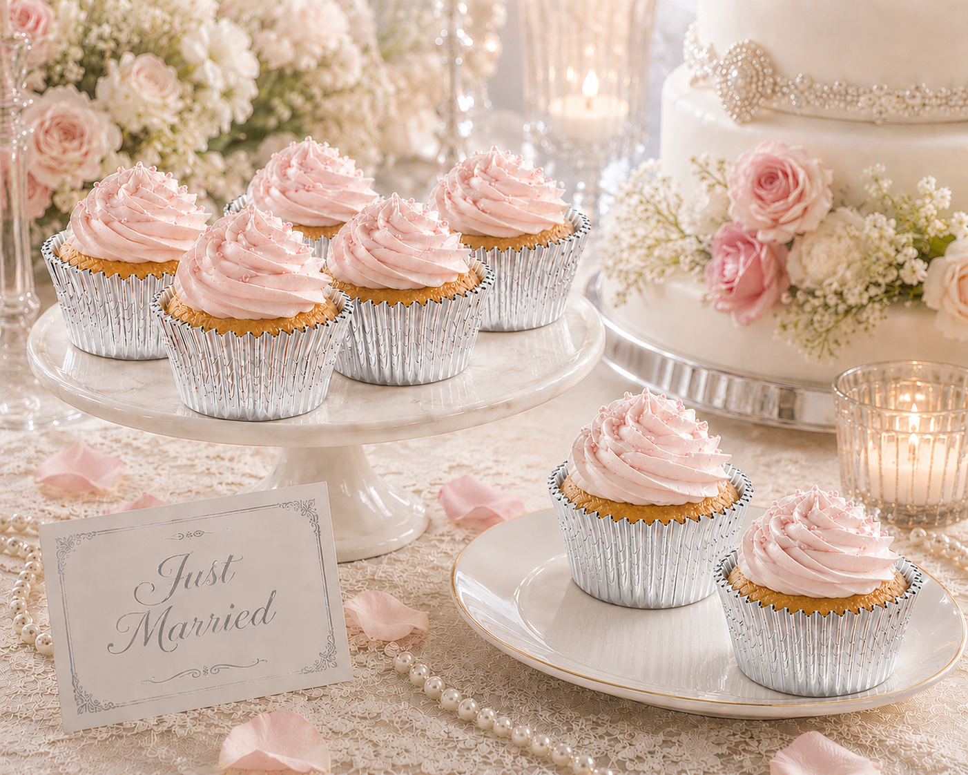 Silver Foil Baking Cups