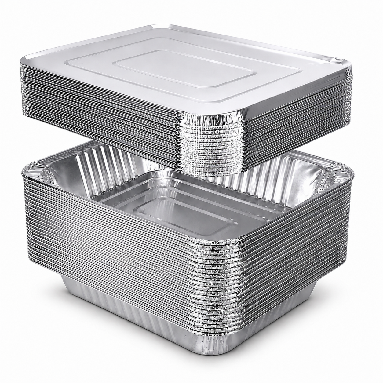 Half Size Deep Foil Pan With Lid