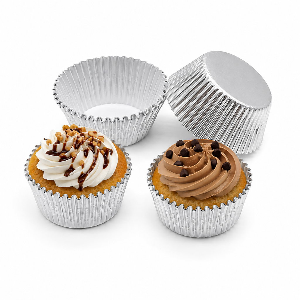 Silver Foil Baking Cups