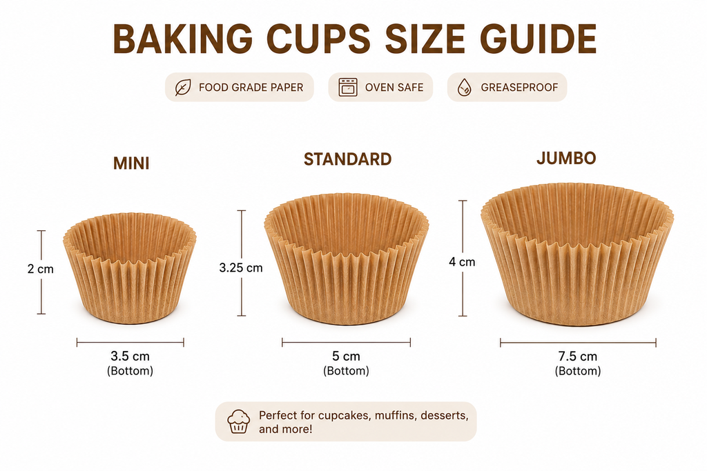 Natural Kraft Baking Cups