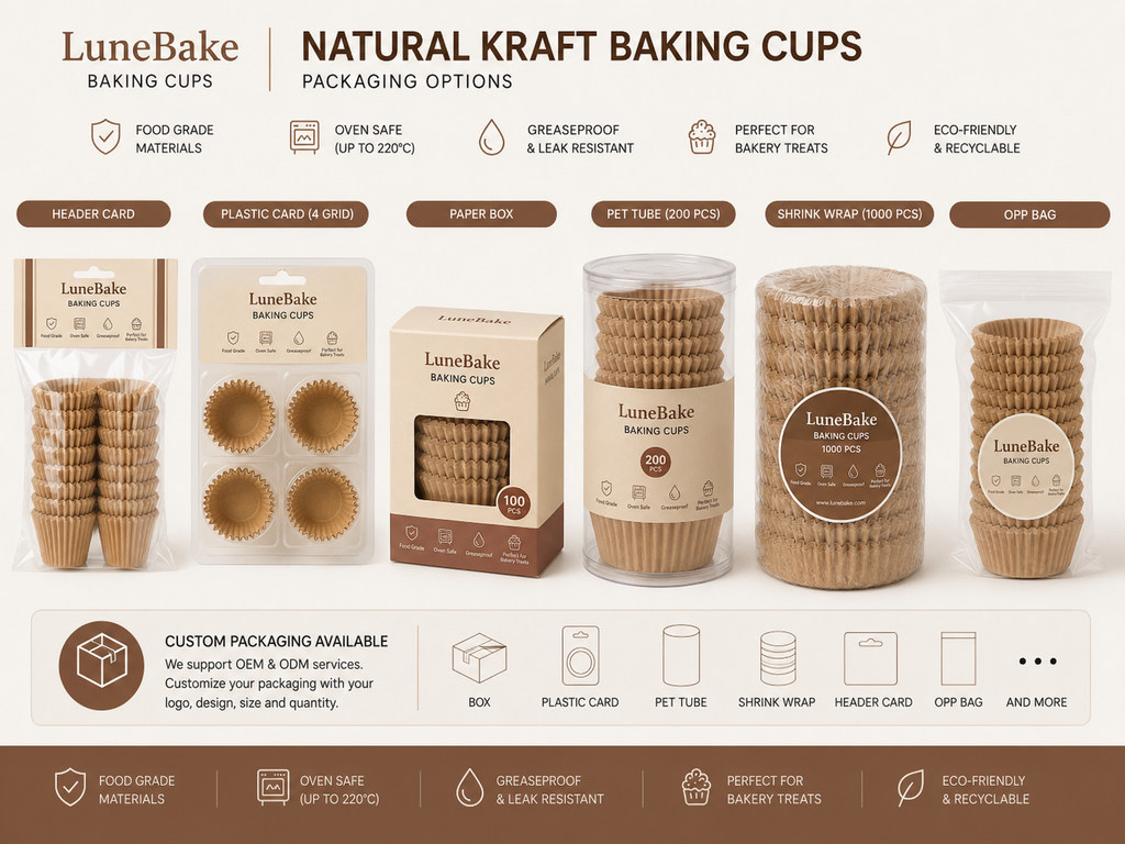 Natural Kraft Baking Cups
