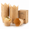 Natural Kraft Tulip Baking Cups